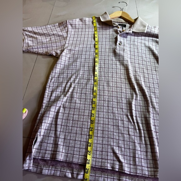 Vintage BOGARI STUDIO/Designed in Italy—Blue & Tan Polo Size XL - Picture 14 of 16